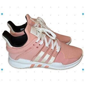 Adidas Pink and White Sneakers 4.5Y